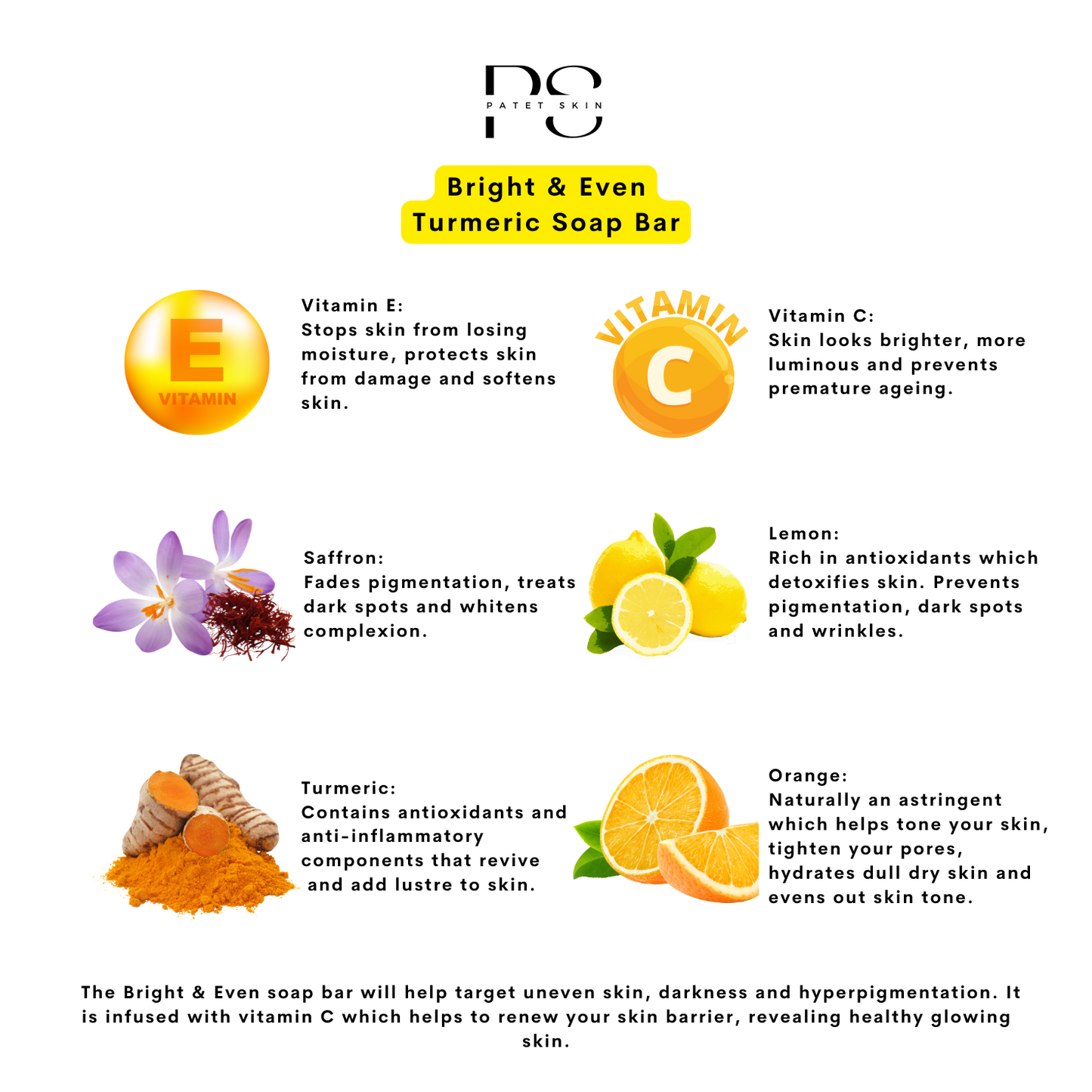 Bright & Even Turmeric Soap Bar