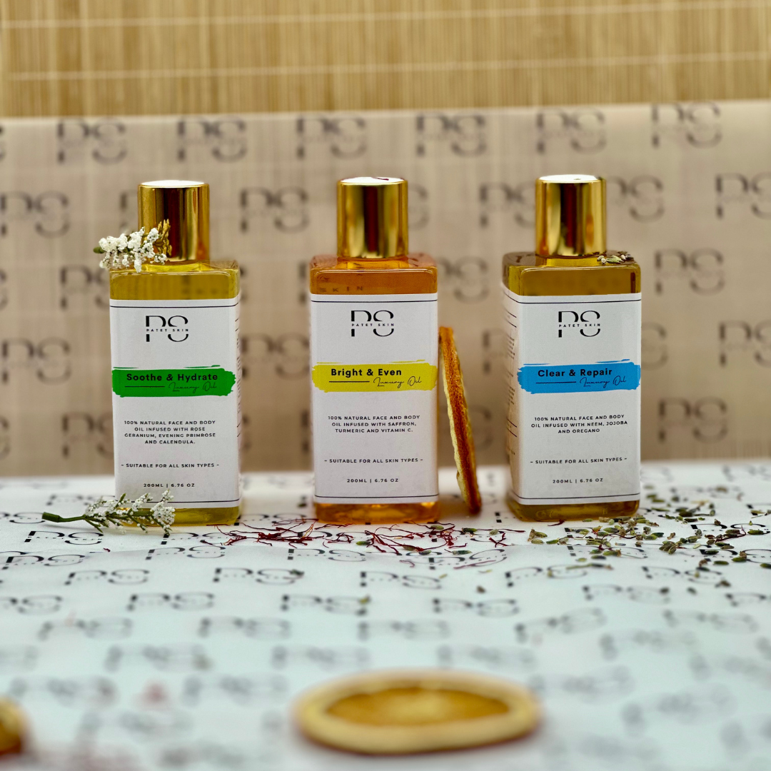 Clear, Bright & Soothe Face & Body Oil Bundle