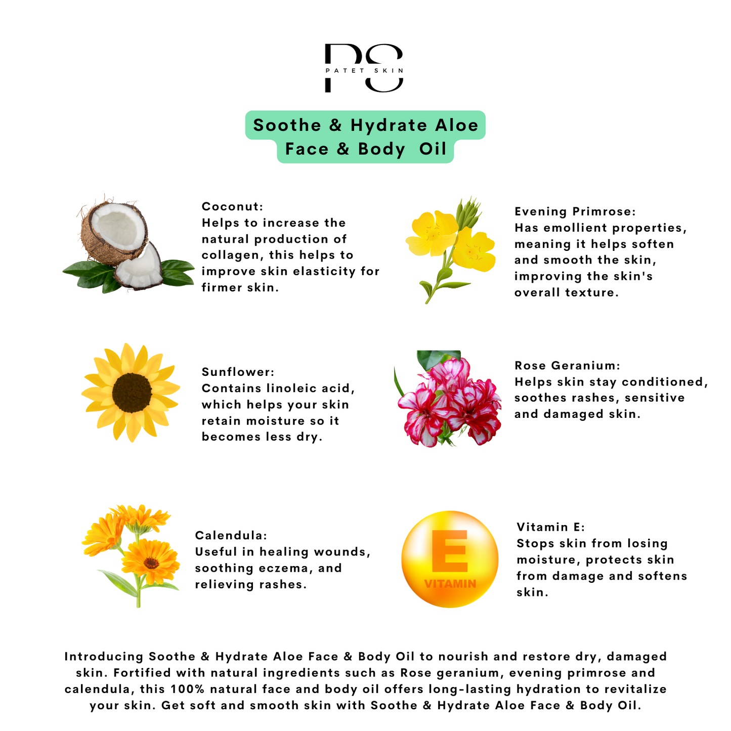 Soothe & Hydrate Aloe Face & Body Oil