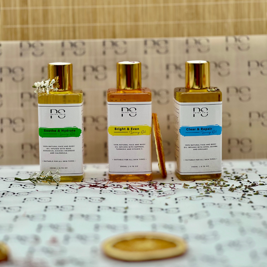 Clear, Bright & Soothe Face & Body Oil Bundle