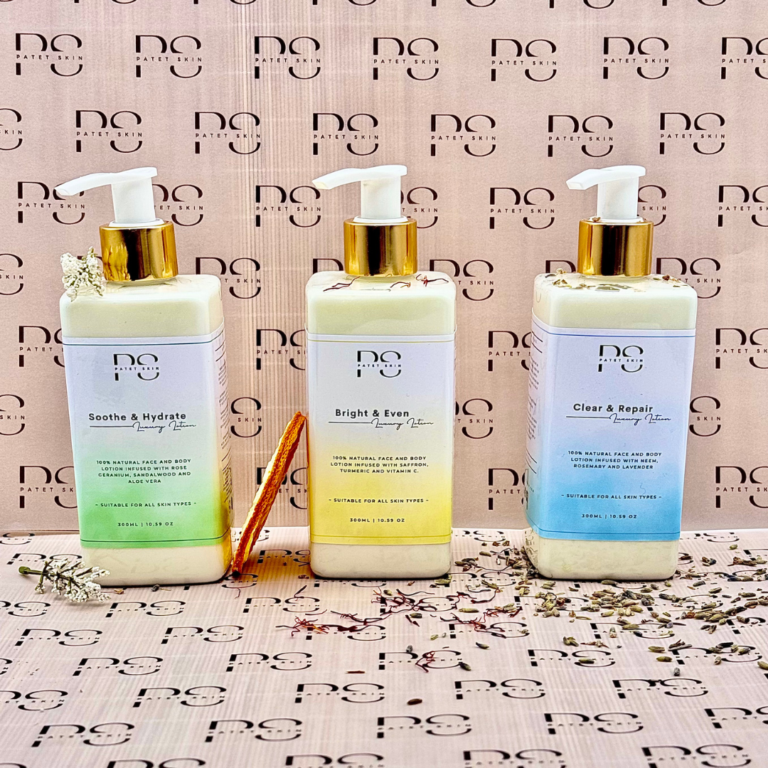 Clear, Bright & Soothe Face & Body Lotion Bundle