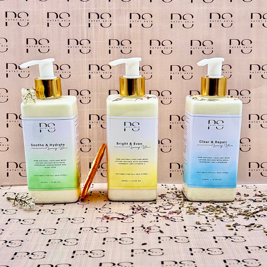 Clear, Bright & Soothe Face & Body Lotion Bundle